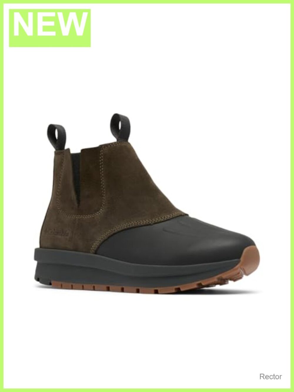 Waterproof Suede & Coated Leather Chelsea Boots with Fleece Liner, Omni-Tech,